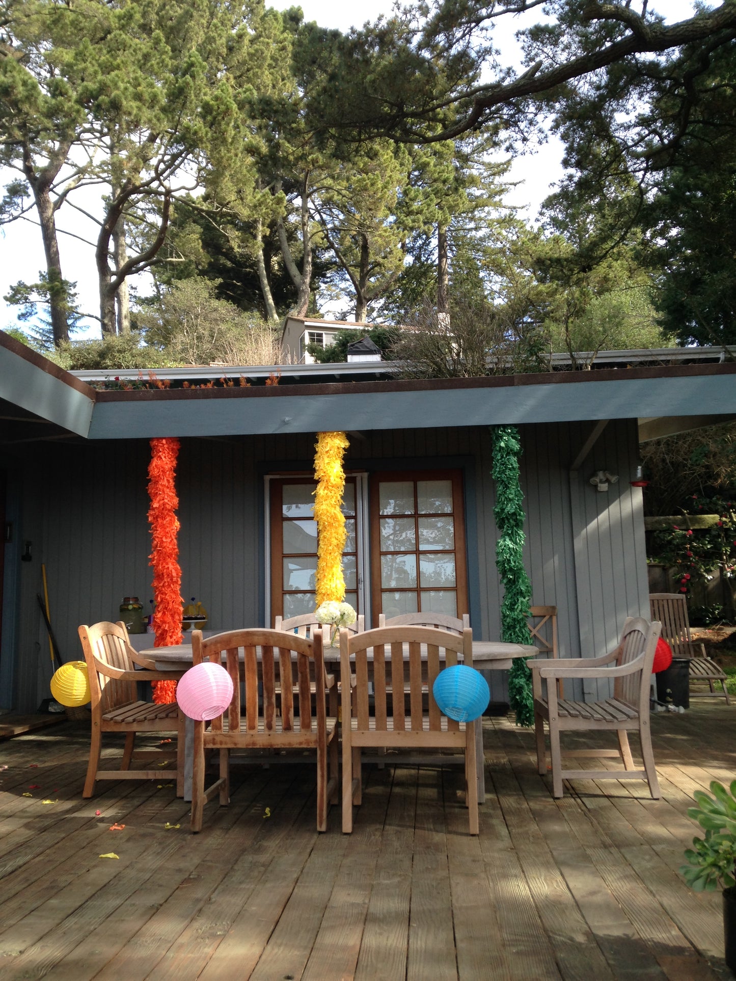 Handmade party garland